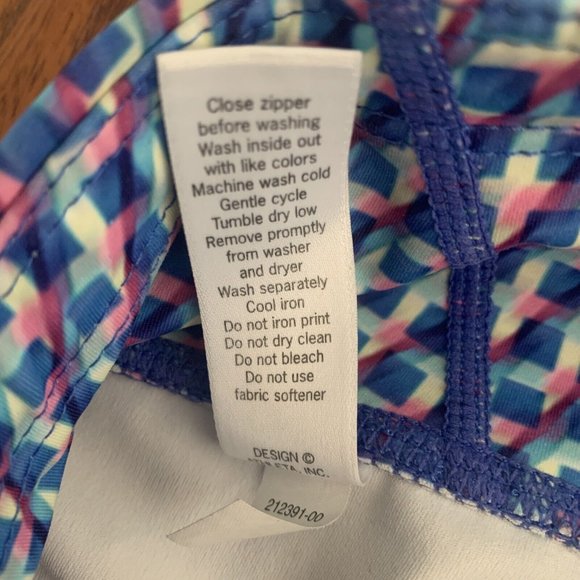 Athleta Vivid Sonar Capri Leggings Cropped Colorful Geometric Womens Size Small - Picture 4 of 9